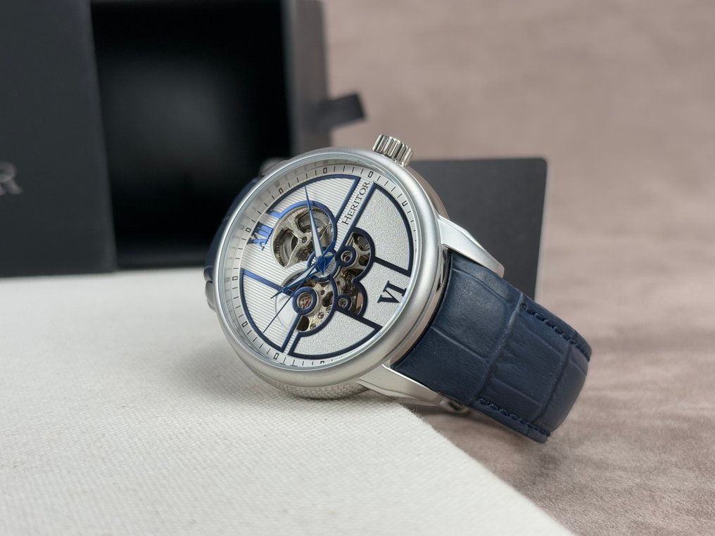 Heritor - Automatic Sanford Semi-Skeleton - Blue - 没有保留价 - HERHR8301 - 男士 - 2020年及之后  #4.3