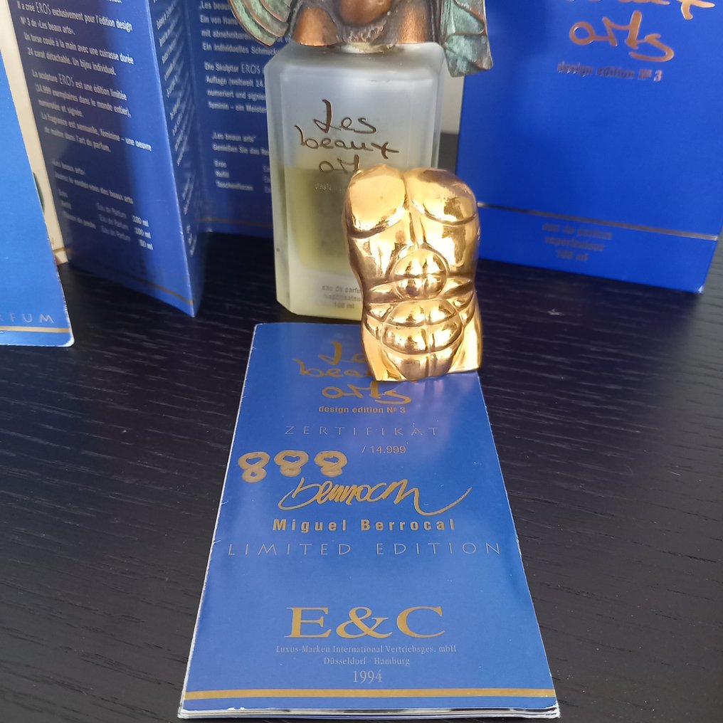 Les beaux arts - Miguel Berrocal - EROS - Bronze auf Flacon - Figura - EROS - Torso aus Bronze - Bronz #2.1