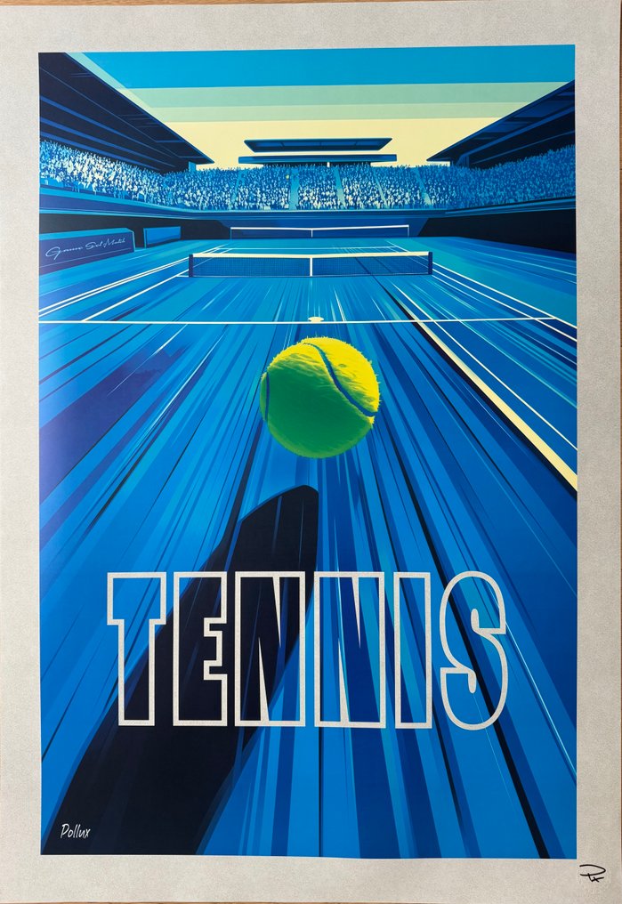 POLLUX - POLLUX TENNIS- STAMPA OFFSET-timbrato a secco e firmato #1.0