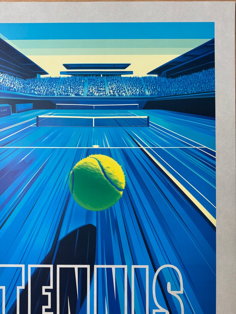 POLLUX - POLLUX TENNIS- STAMPA OFFSET-timbrato a secco e firmato #2.1