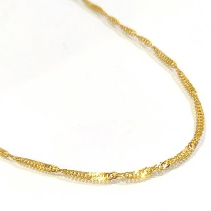 Handmade - 鏈 - 14 克拉 黃金 - 新加坡链 - 1.70 毫米 #3.2