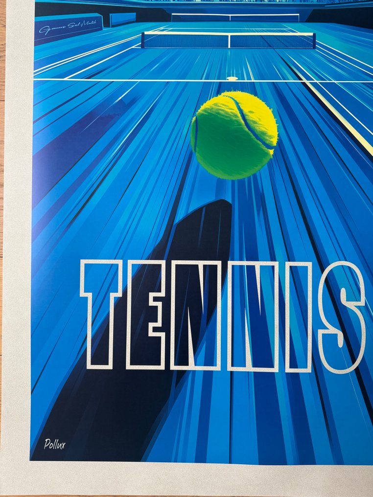 POLLUX - POLLUX TENNIS- STAMPA OFFSET-timbrato a secco e firmato #4.3