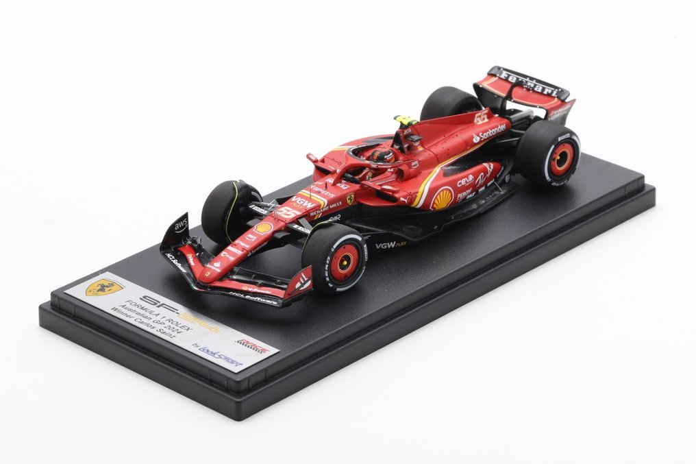 Look Smart 1:43 - Modell versenyautó (2) - 2 modelli Ferrari SF-24 Scuderia Ferrari GP Australia 2024 1st + 2nd place Sainz jr-Leclerc - LSF1059-LSF1060 #1.0