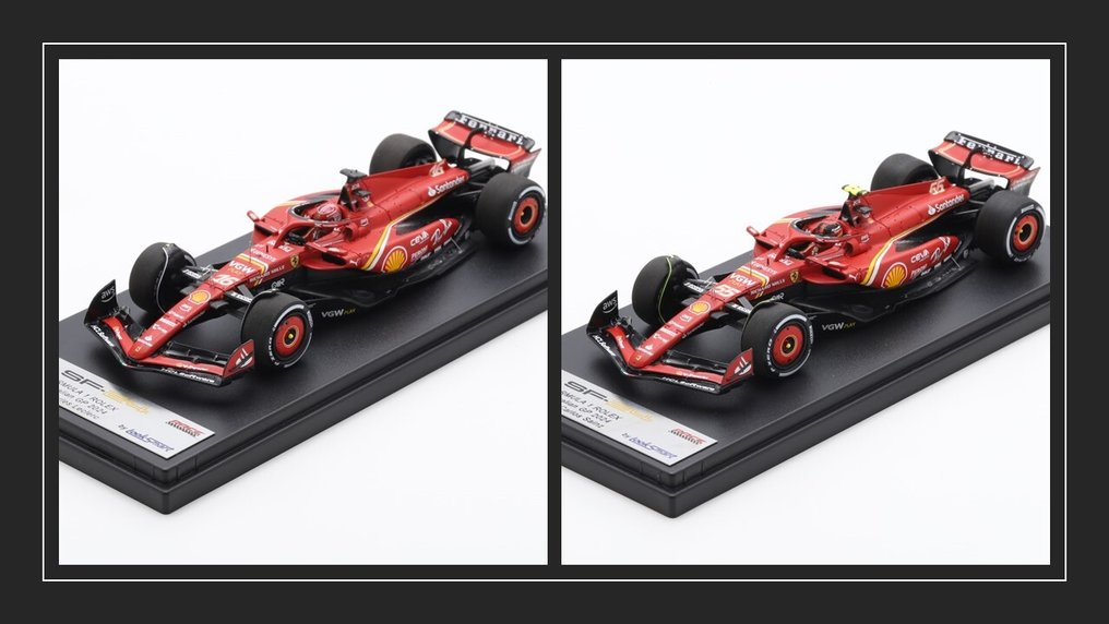 Look Smart 1:43 - Modell versenyautó (2) - 2 modelli Ferrari SF-24 Scuderia Ferrari GP Australia 2024 1st + 2nd place Sainz jr-Leclerc - LSF1059-LSF1060 #1.0