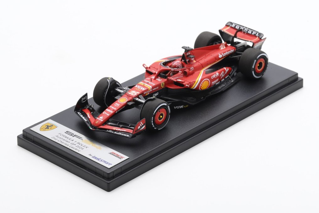 Look Smart 1:43 - Modell versenyautó (2) - 2 modelli Ferrari SF-24 Scuderia Ferrari GP Australia 2024 1st + 2nd place Sainz jr-Leclerc - LSF1059-LSF1060 #3.2
