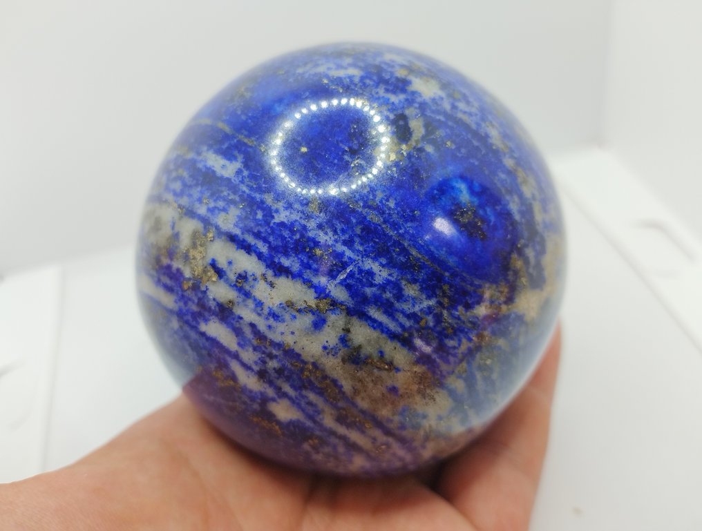 lapis lazuli Sphere - Height: 8.2 cm- 880 g - (1) #1.0