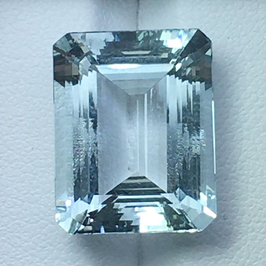 χωρίς τιμή ασφαλείας - 1 pcs  Μπλε Ακουαμαρίνης  - 14.18 ct - International Gemological Institute (IGI) - Φυσικό Ακουαμαρίνα #1.0