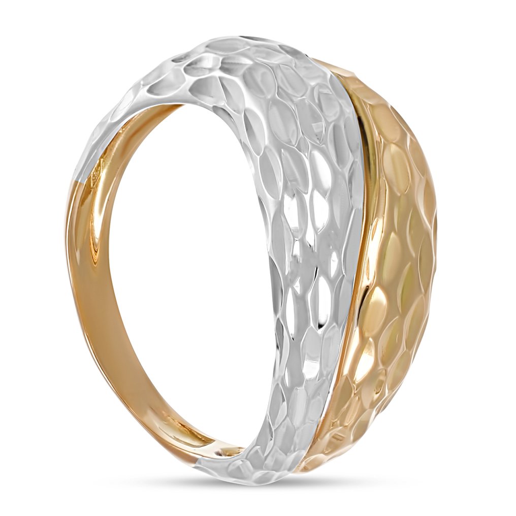 Bague - 18 carats Or blanc, Or jaune #1.0