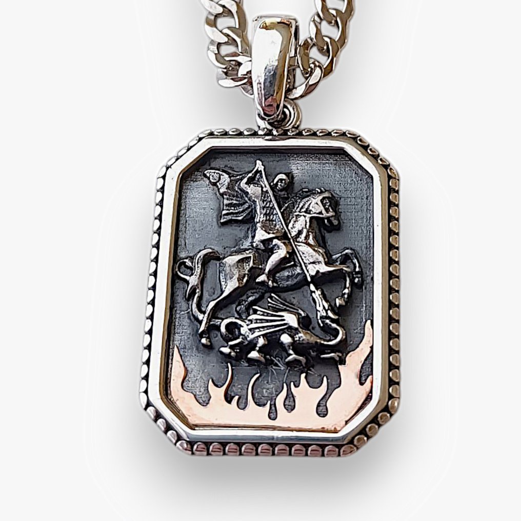 沒有保留價 - 頸鏈 - 18 克拉 銀, 玫瑰金 - 意大利制造 #2.1