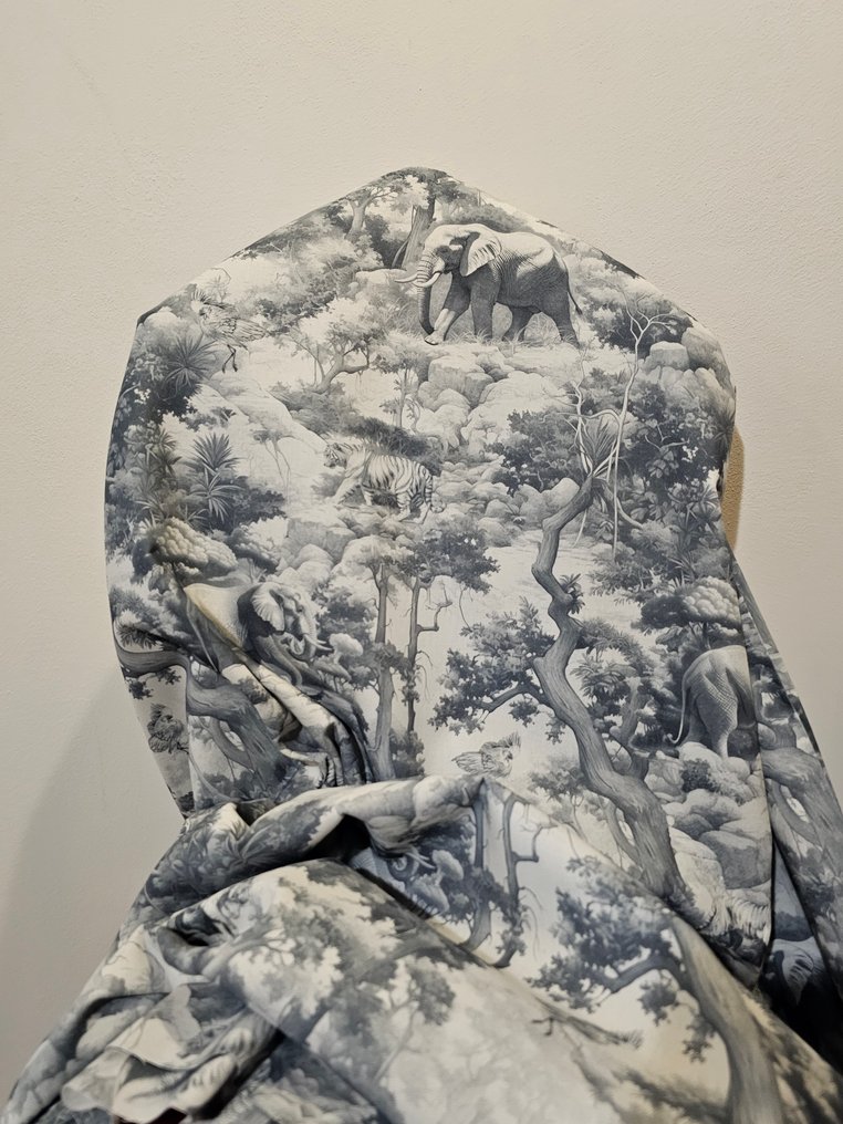 300x280cm! Eksklusivt stoff 'Luxury Safari' Artmaison - Elefanter, Tigre - Tekstil - 300 cm - 280 cm #4.3
