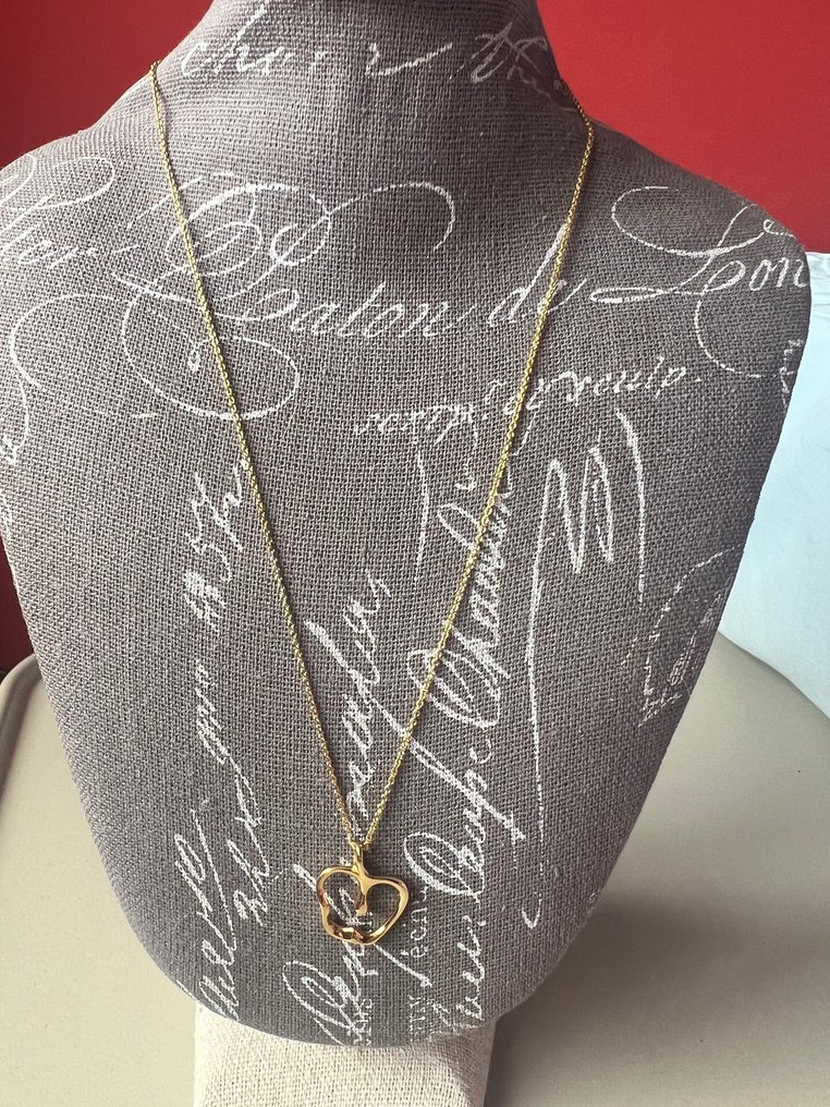 Tiffany & Co. - Colar com pingente - Elsa Peretti - 18 K Ouro amarelo - Maçã #1.0