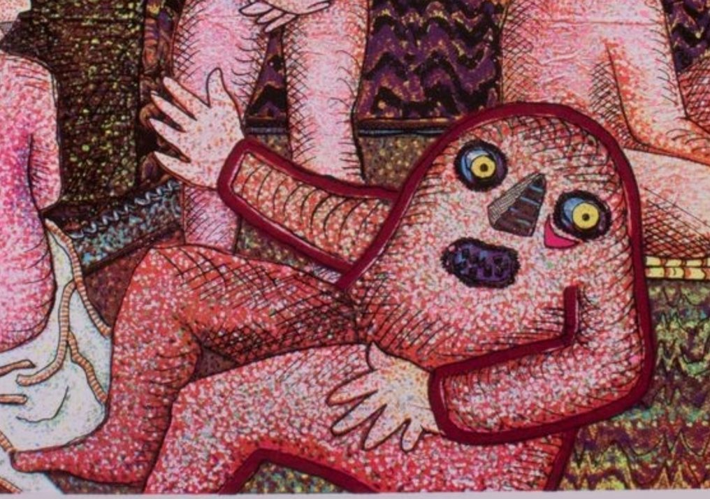 Enrico Baj (1924-2003) - Le modelle (omaggio a Seurat) #4.3