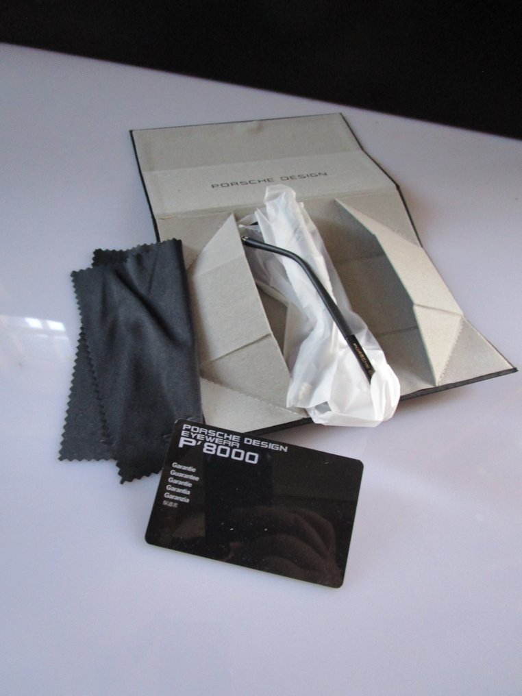 Porsche Design - Exclusive pilot model series P'8000 - metal frame BLACK/SILVER accessories - 眼鏡 #1.0