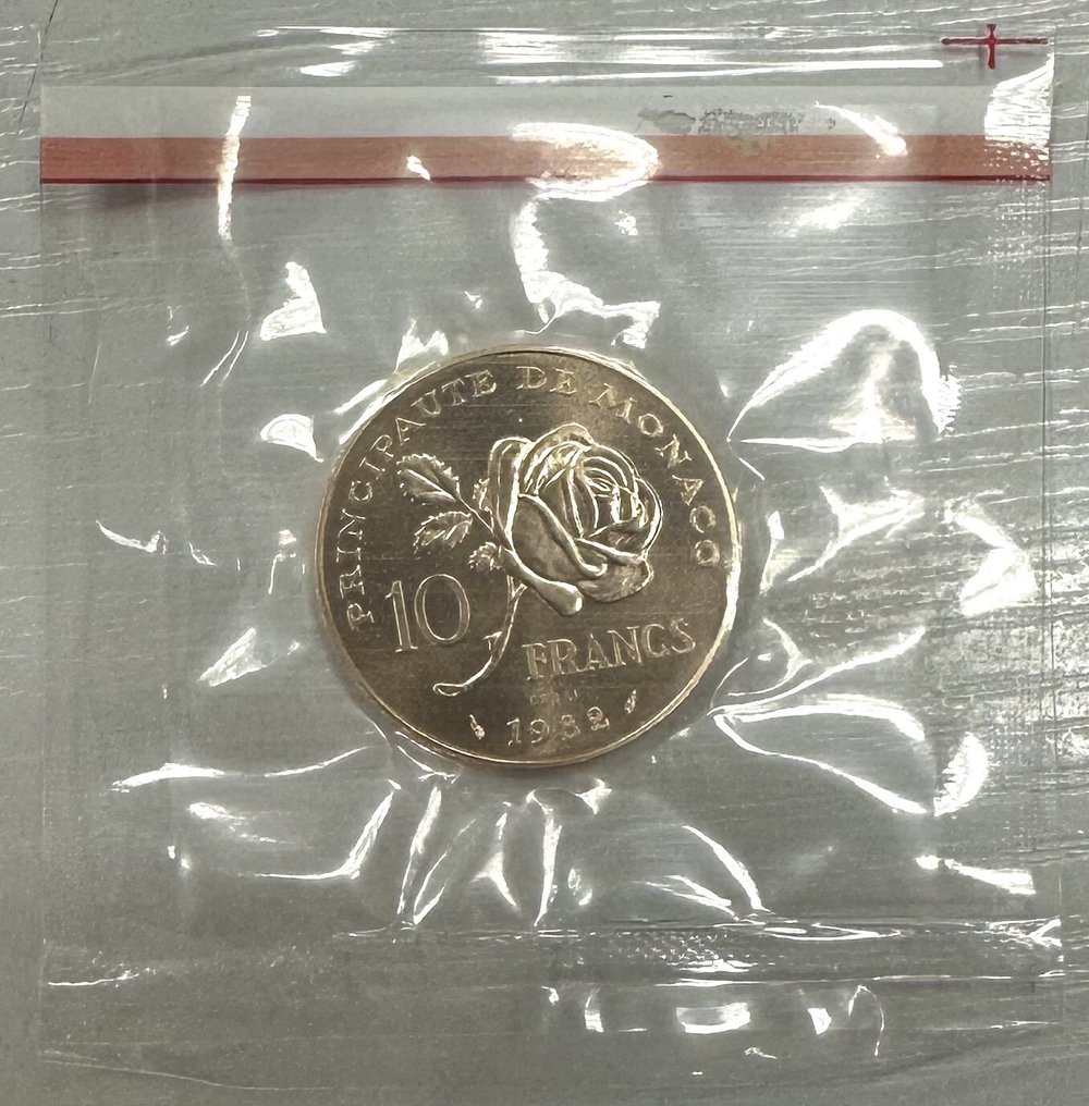 Monaco. 10 Francs 1982 Grace Kelly - Série de 3 monnaies différentes dont 2 essais  (No reserve price) #2.1