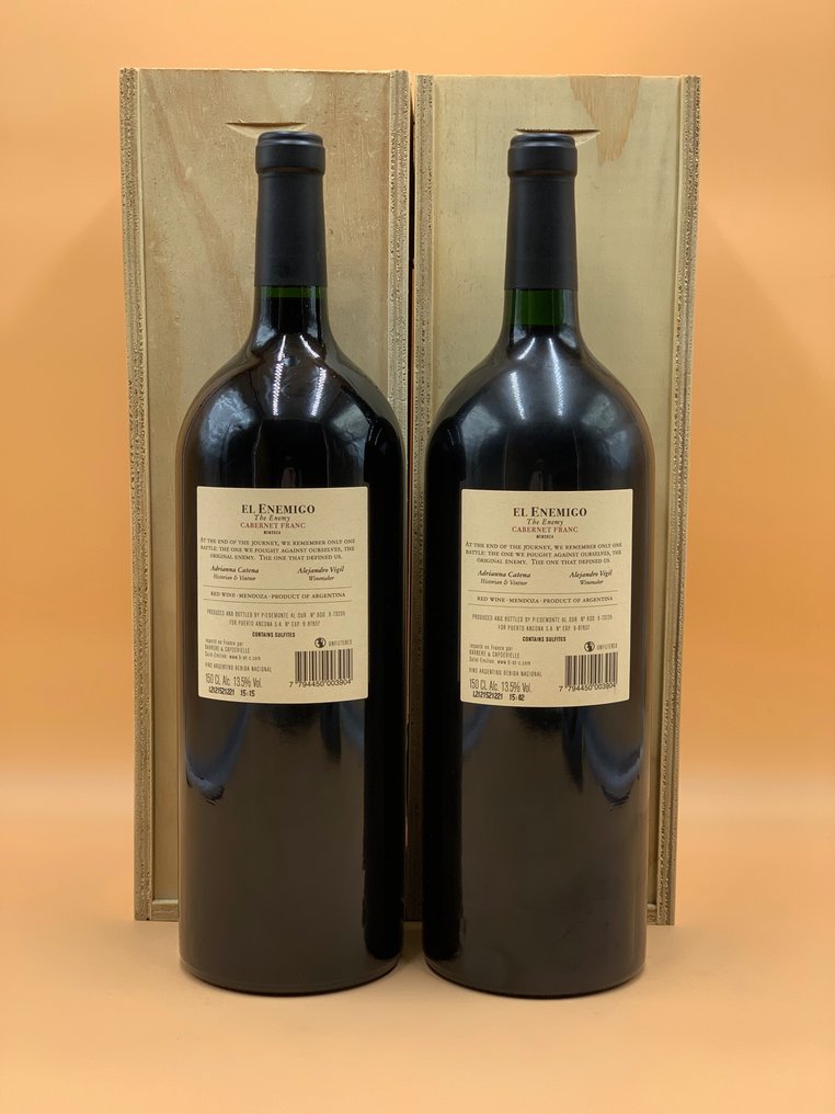 2018 El Enemigo " Cabernet Franc" - 门多萨 - 2 Magnums (1.5L) #1.0