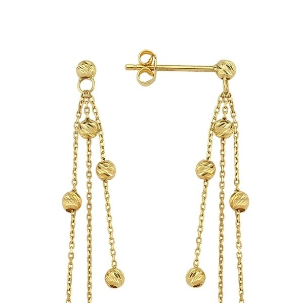 Sans prix de réserve - Handmade - Boucles d'oreilles - 14 carats Or jaune - Multiple boucles d'oreilles Dorika #1.0