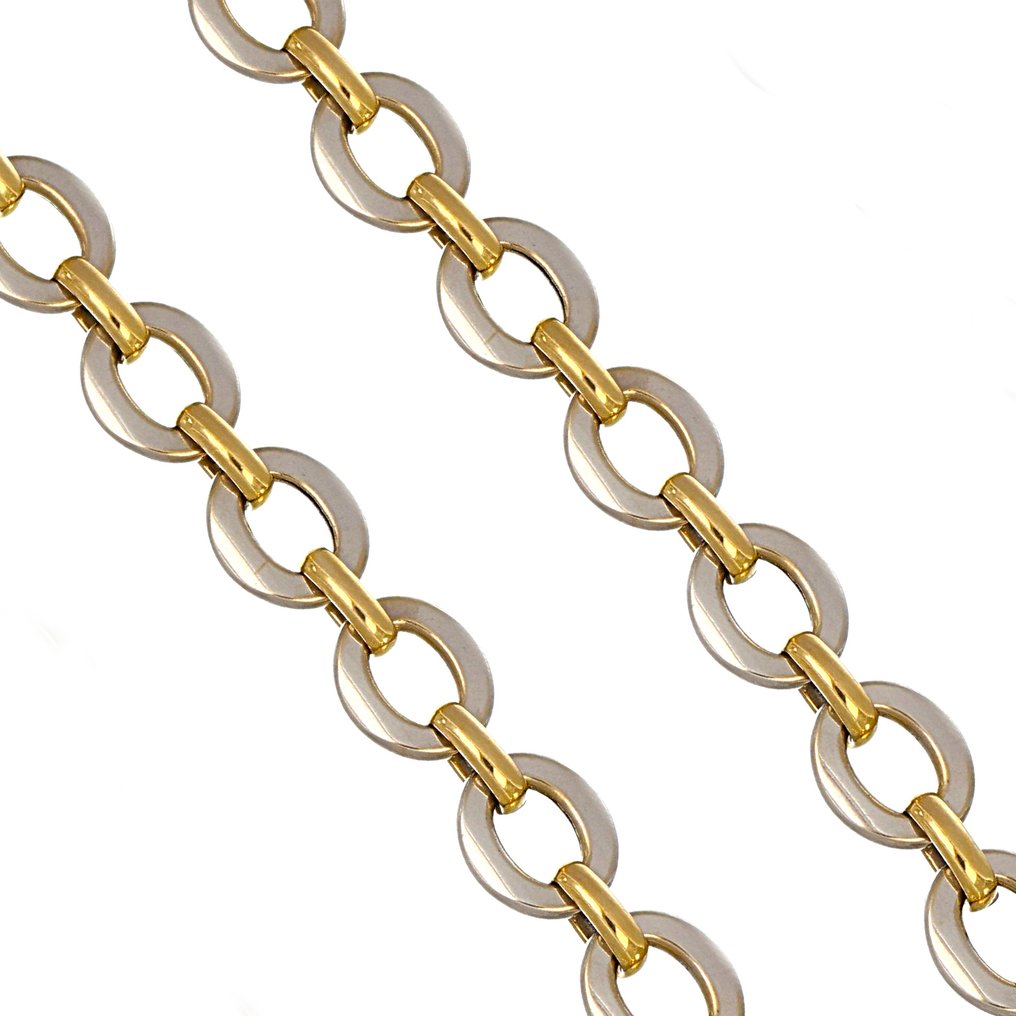 Κολιέ με μενταγιόν - 18 καράτια Κίτρινο χρυσό, Λευκός χρυσός - 0.50ct. tw. Ρουμπίνι #1.0