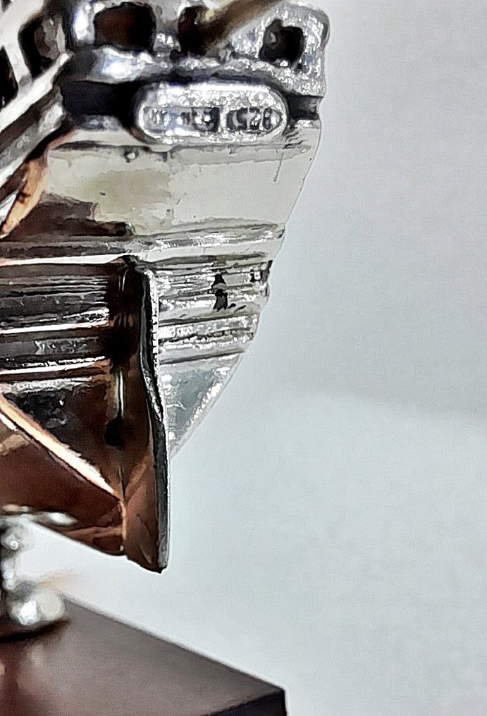 Creazioni Orafe Sacchetti - Gianfranco Sacchetti - Figura in miniatura - La Caravella Pinta - .925 argento, Mogano #4.3