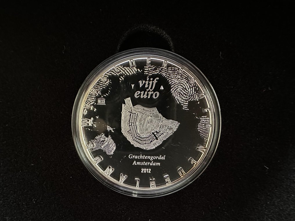 Netherlands. 5 Euro 2012 Eerste Slag "Het Grachtengordel vijfje" (Proof) in cassette #1.0