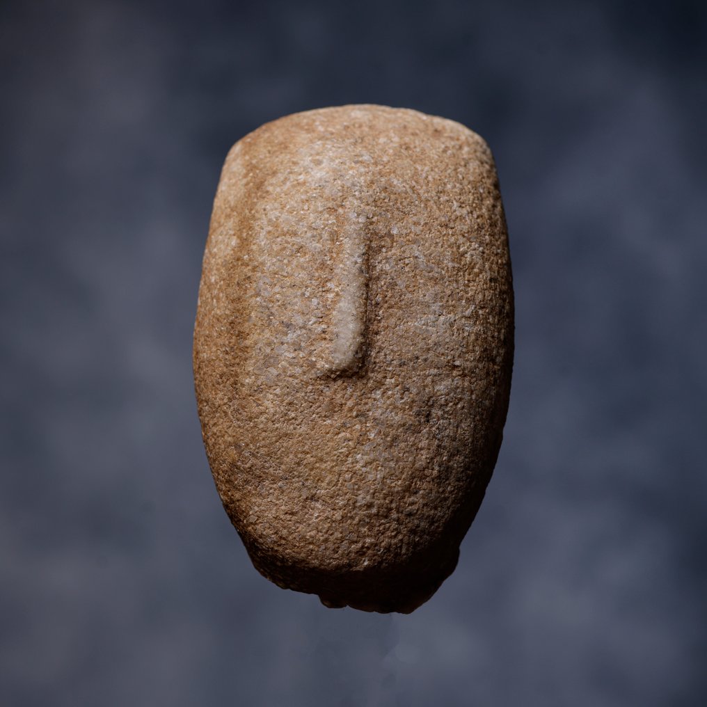 Ancient Greece, Master Piece Stone Cycladic idol with export license for European Union - 10.2 cm #1.0
