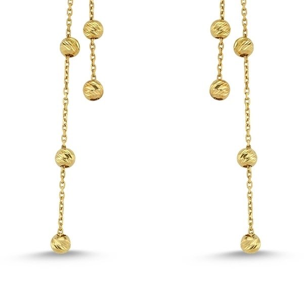 Sans prix de réserve - Handmade - Boucles d'oreilles - 14 carats Or jaune - Multiple boucles d'oreilles Dorika #2.1