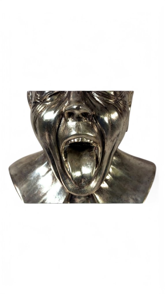 Scultura, Xavier Messerschmidtt , la Smorfia della follia - 62 cm - Cera #1.0