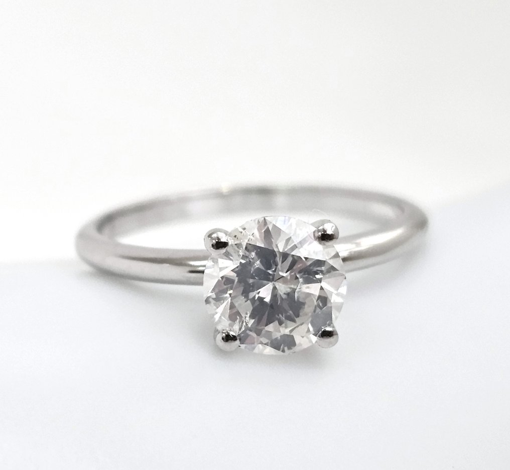 没有保留价 - 戒指 - 14K包金 白金 -  1.50ct. tw. 钻石 (天然) - 钻石 #1.0