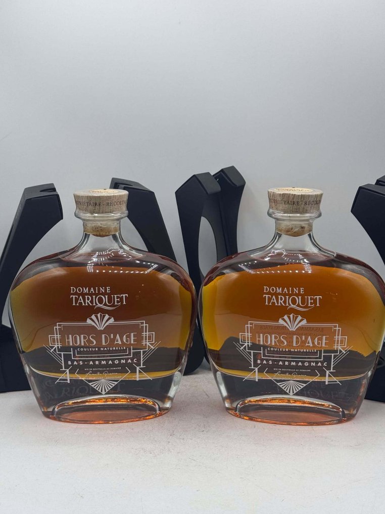 Tariquet - Hors d'Age Bas-Armagnac - Art Deco  - 70cl - 2 bottles #1.0