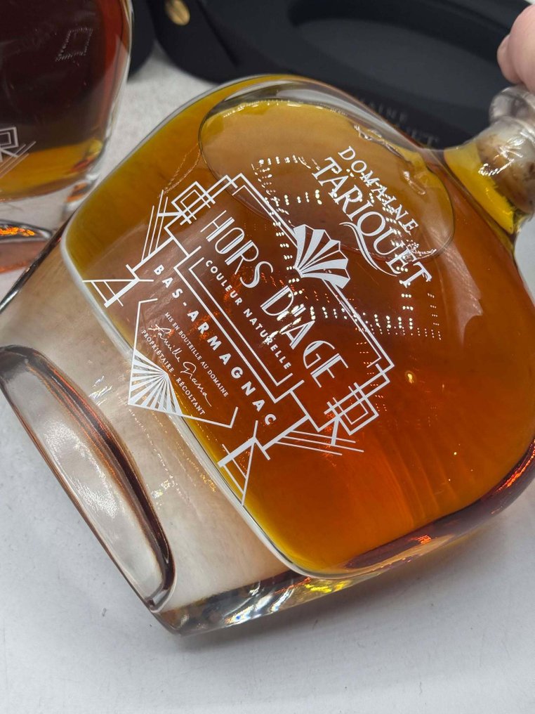 Tariquet - Hors d'Age Bas-Armagnac - Art Deco  - 70cl - 2 bottles #2.1