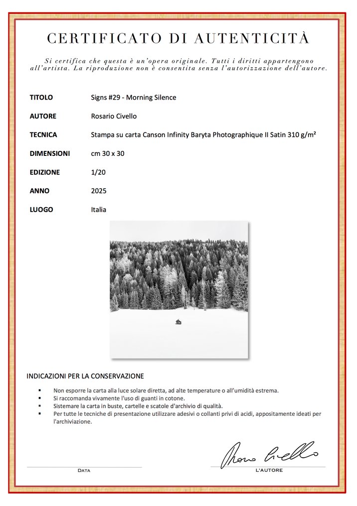 Rosario Civello - Signs #29 - Morning Silence #2.1