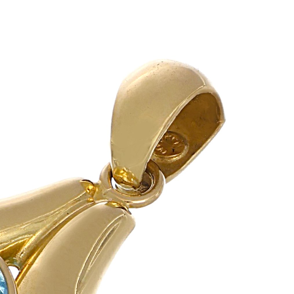 Pendentif - 18 carats Or jaune -  4.75ct. tw. Topaze #2.1