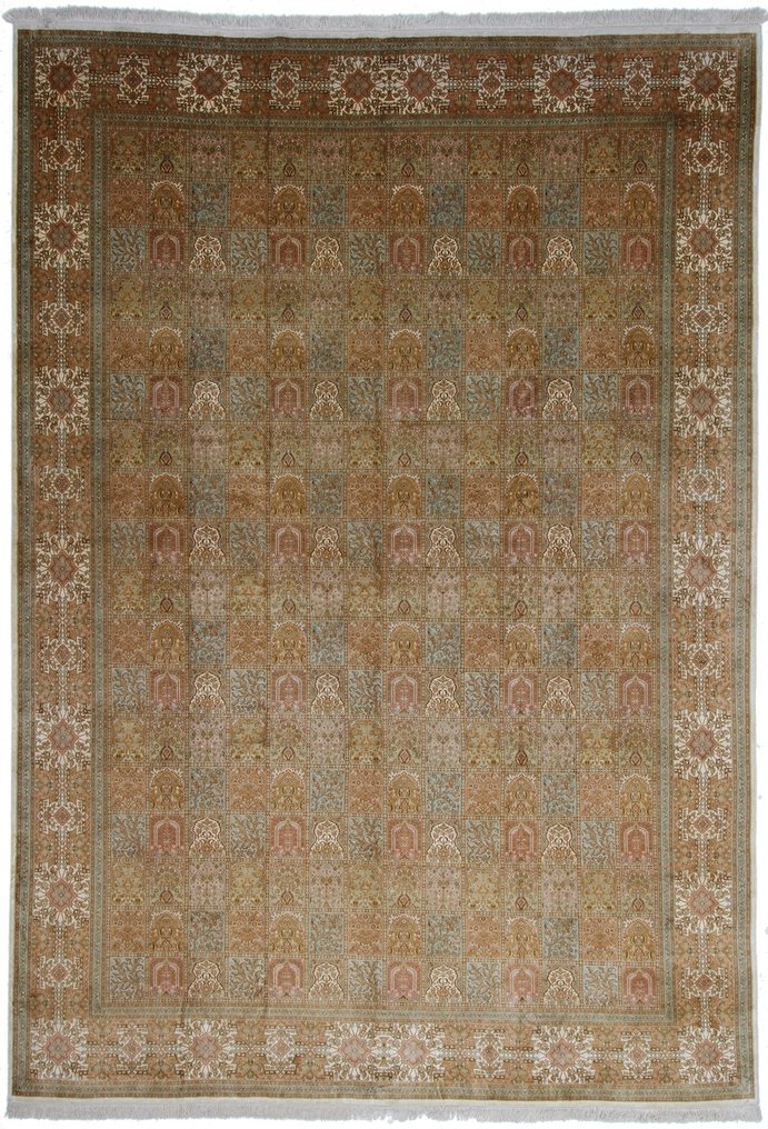 Νέο χαλί από μετάξι Kashmir - εκπληκτικό 24/24 ~1 εκατομμύριο κόμπους/τ.μ. - Πολύ λεπτό σχέδιο - Χαλί - 435 cm - 303 cm #1.0