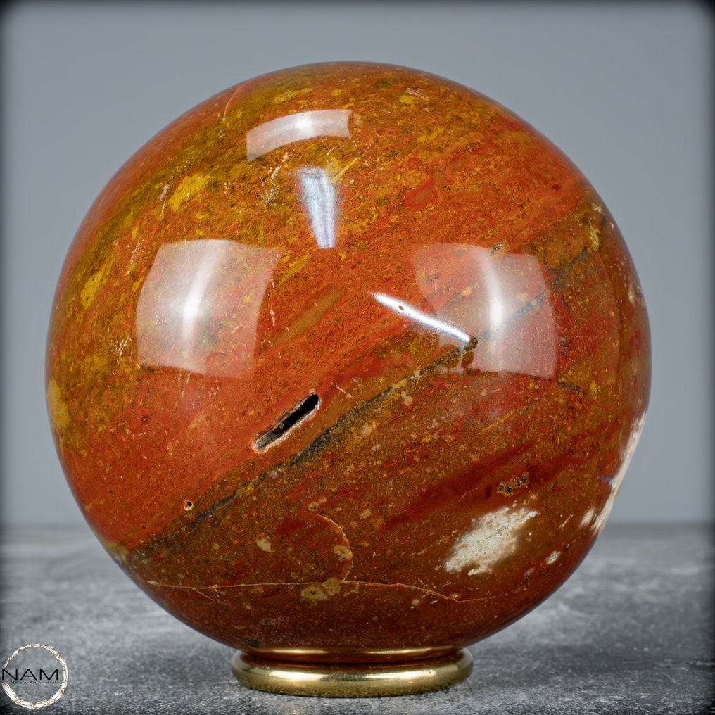 天然红色碧玉、玛瑙和紫水晶 Sphere- 1336.99 g #4.3