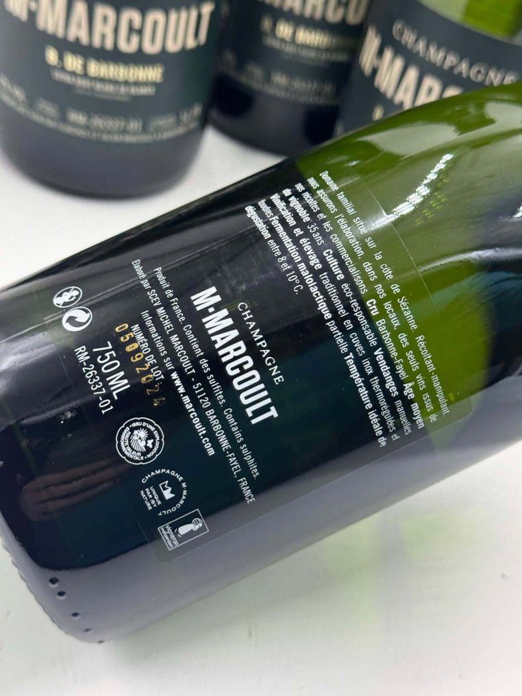 M.Marcoult, B. de Barbonne - Champán Extra Brut, Blanc de Blancs - 6 Botellas (0,75 L) #2.1