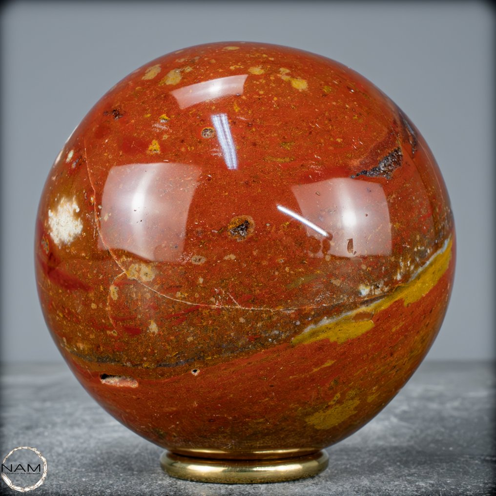 天然红色碧玉、玛瑙和紫水晶 Sphere- 1336.99 g #1.0