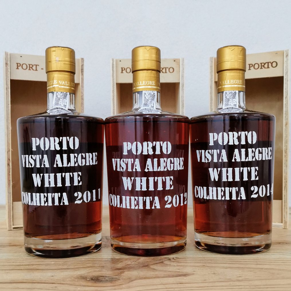 2011, 2012 & 2014 Vallegre, Vista Alegre White - Colheita Port -  Porto  - 3 Jennie (0,5 L) #1.0