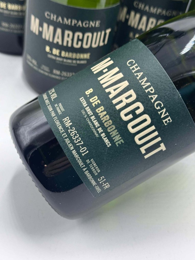 M.Marcoult, B. de Barbonne - Champán Extra Brut, Blanc de Blancs - 6 Botellas (0,75 L) #1.0