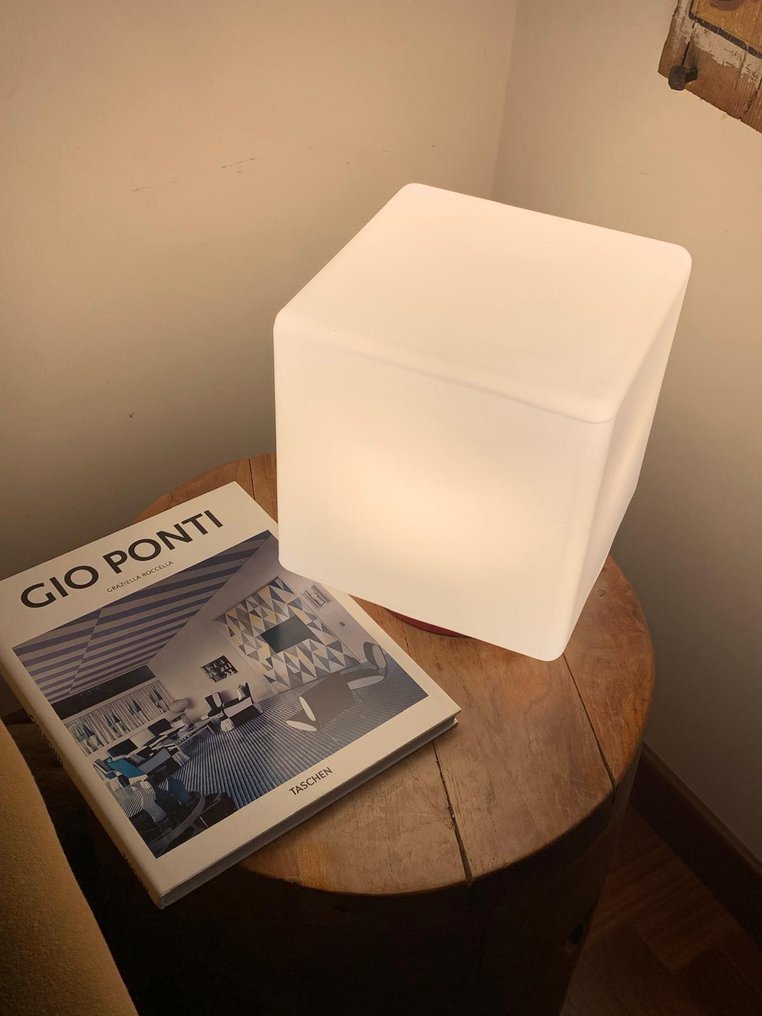 Table lamp - Steel, Opal glass - CUBO Model #1.0