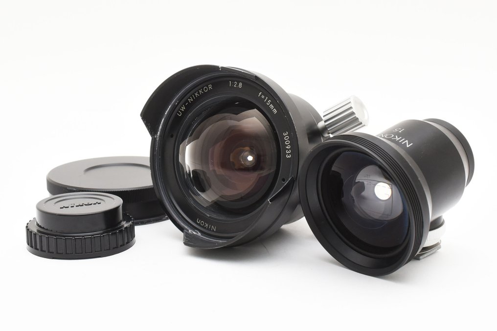 Nikon UW Nikkor 2.8/15mm Lens + Nikonos 15 Finder Objetivo gran angular #1.0