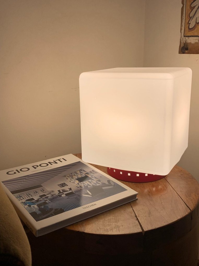 Table lamp - Steel, Opal glass - CUBO Model #3.2