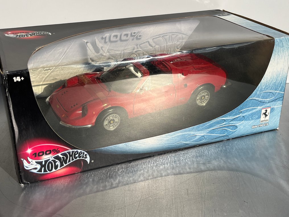 Hot Wheels 1:18 - Σπορ αυτοκίνητο μοντελισμού - Ferrari Dino 246 GTS - Νέο σε κουτί!! Νέο παλαιό απόθεμα! Σπάνιο! #2.1
