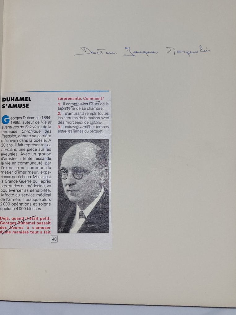 Duhamel / Berthold Mahn Vie et Aventures de Salavin. 1955