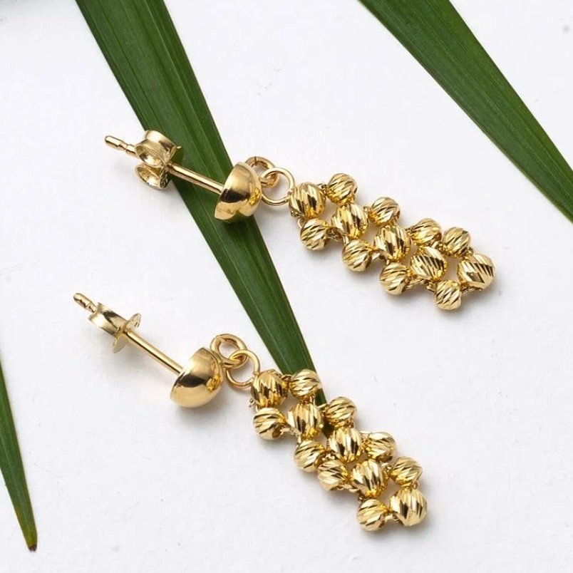 Handmade - 耳環 - 14 克拉 黃金 - Dorika 耳环 #2.1