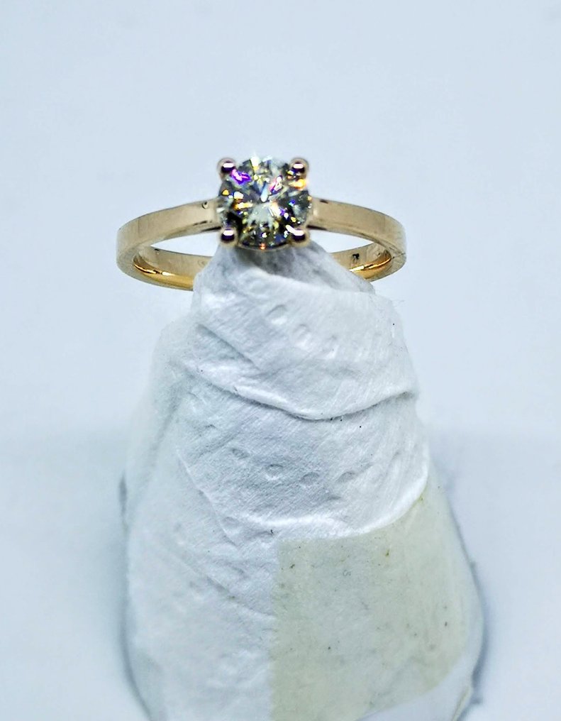 No reserve price - Ring - 18 kt. Rose gold -  0.76ct. tw. Diamond (Natural) - 0.76 ct VVS2 #2.1