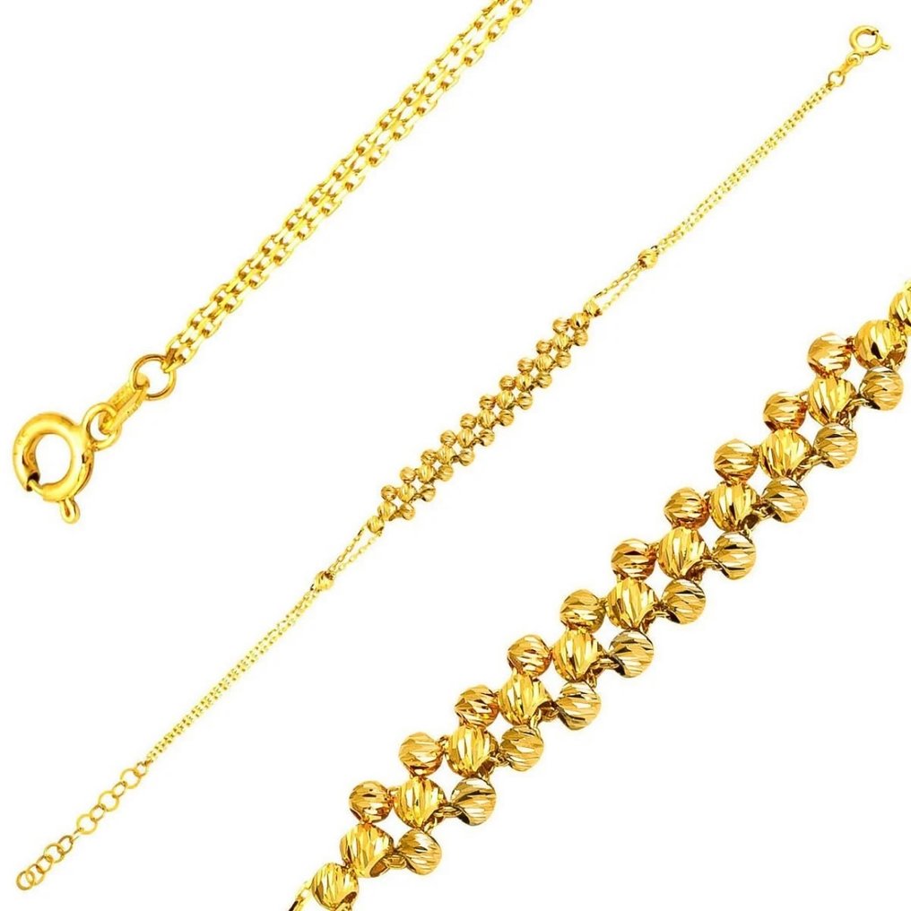 Handmade - 手镯 - 14K包金 黄金 - Dorika 编织手链 #1.0