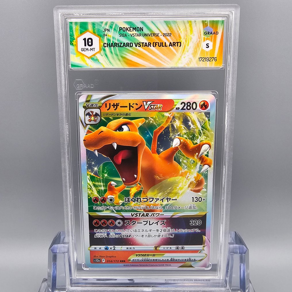 Pokémon Graded card - CHARIZARD VSTAR (FULL ART) - Graad 10 #1.0