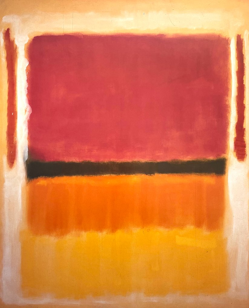 Mark Rothko (after) - Untitled (Violet, Black, Orange, Yellow on White and Red) - Offset lithography - VG licensed print #1.0