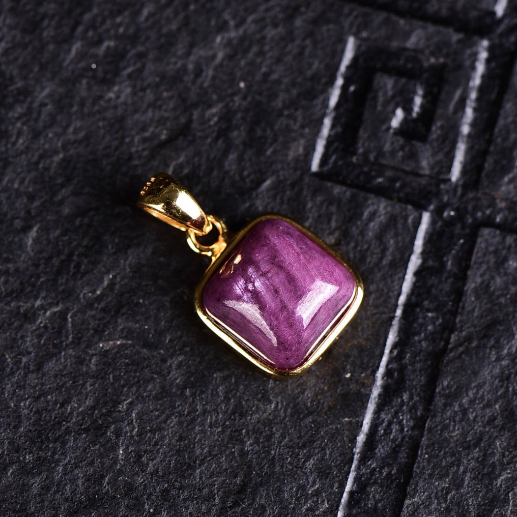 Sin Reserva - Certificado ALGT - Colgante de Rubí Natural - Incluye cadena de plata- 2.48 g #3.2