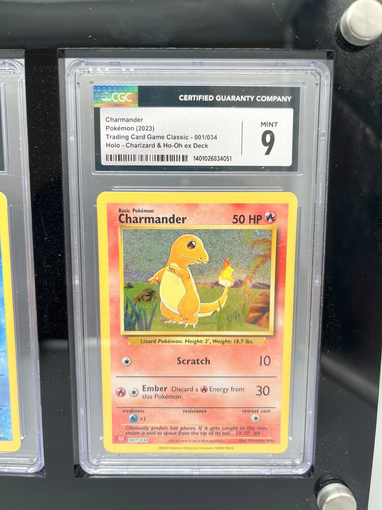 Pokémon - 3 Graded card - Bulbasaur, Squirtle, Charmander - CGC 9 - Various sets #3.2