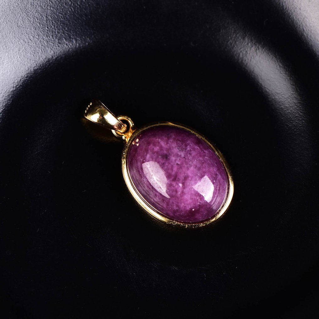 Χωρίς αποθεματικό - Πιστοποιημένο ALGT - Φυσικό Κρεμαστό Ρουμπίνι - Συμπεριλαμβανομένης της Ασημένιας Αλυσίδας- 4.33 g #3.2